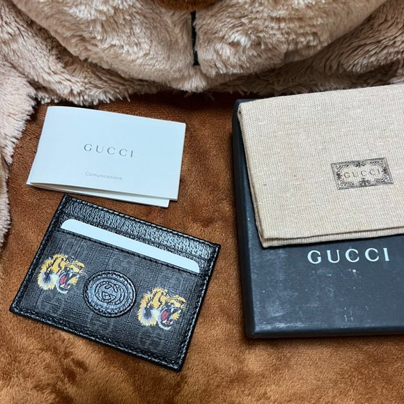 gucci supreme gg card holder - Picture 1 of 5